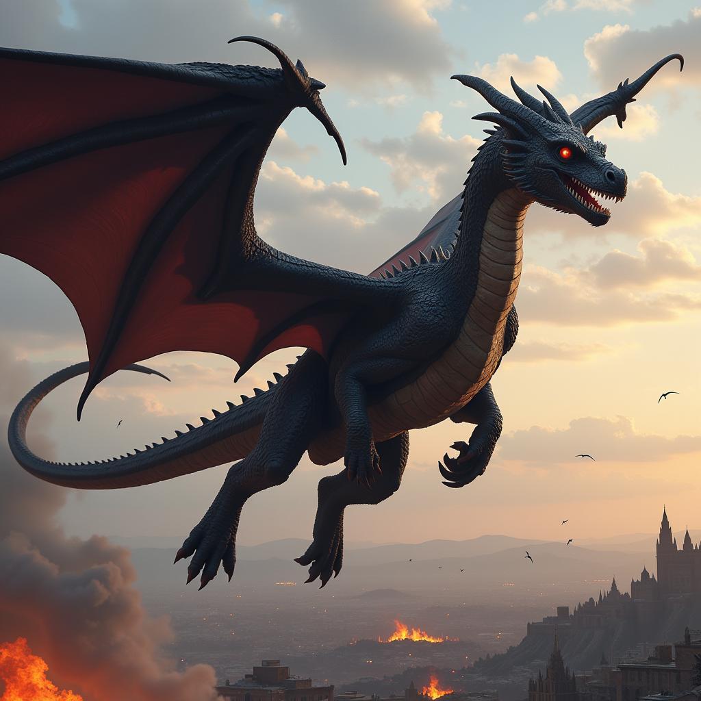 Kích thước khổng lồ của Drogon