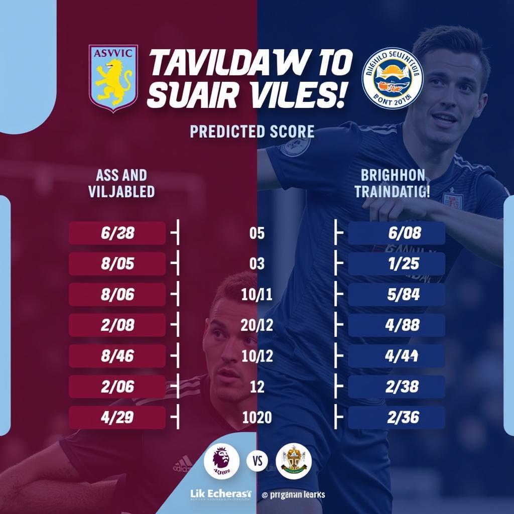 Dự đoán kết quả trận đấu Aston Villa vs Brighton