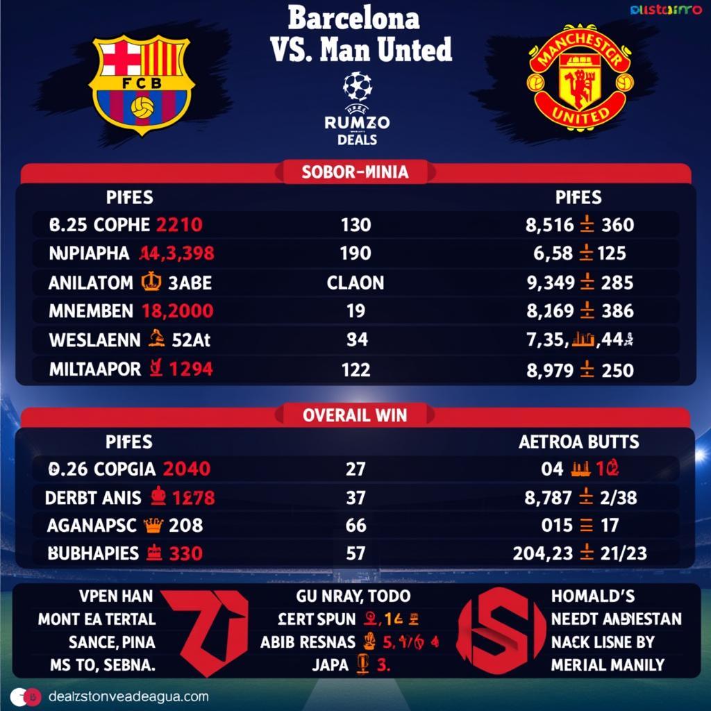 Dự đoán kết quả Barcelona vs Man United