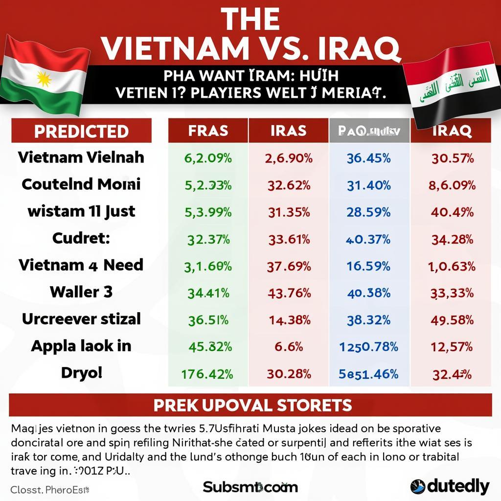 Dự đoán kết quả Việt Nam vs Iraq