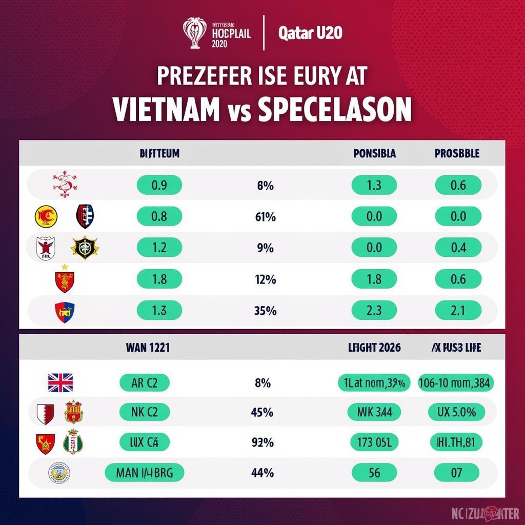 Dự đoán kết quả trận đấu Vietnam vs Qatar U20