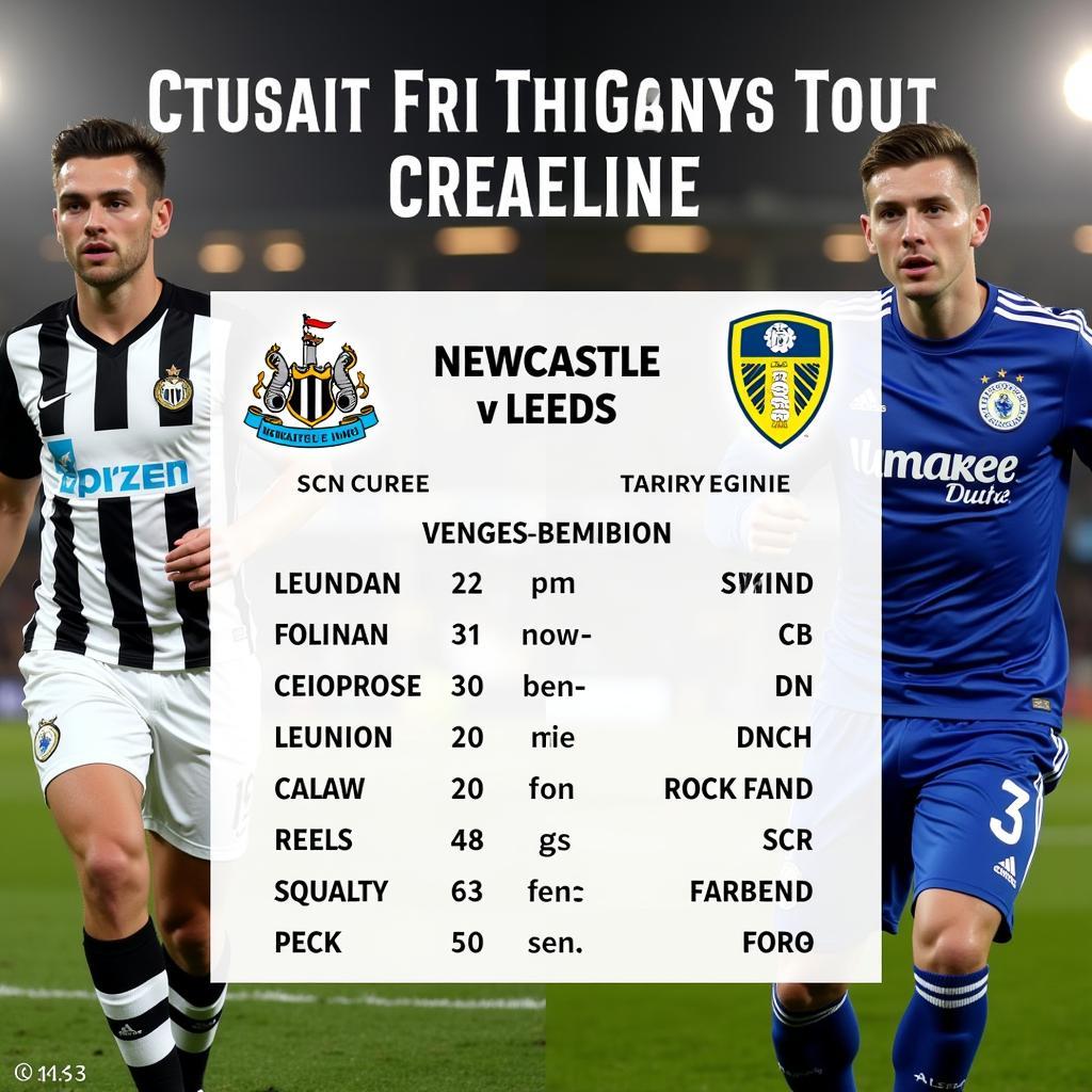 Dự đoán kết quả trận đấu Newcastle vs Leeds