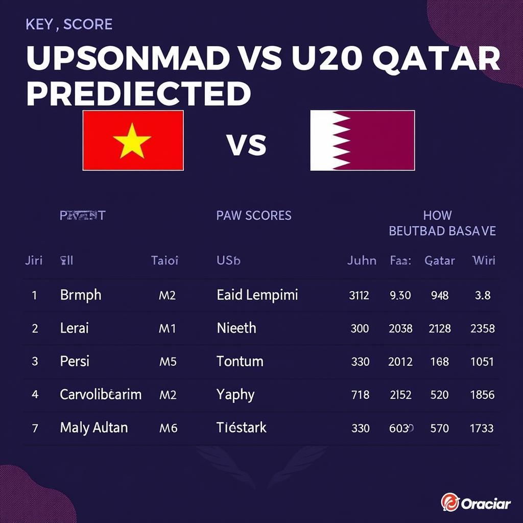 Dự đoán tỉ số U20 Việt Nam U20 Qatar