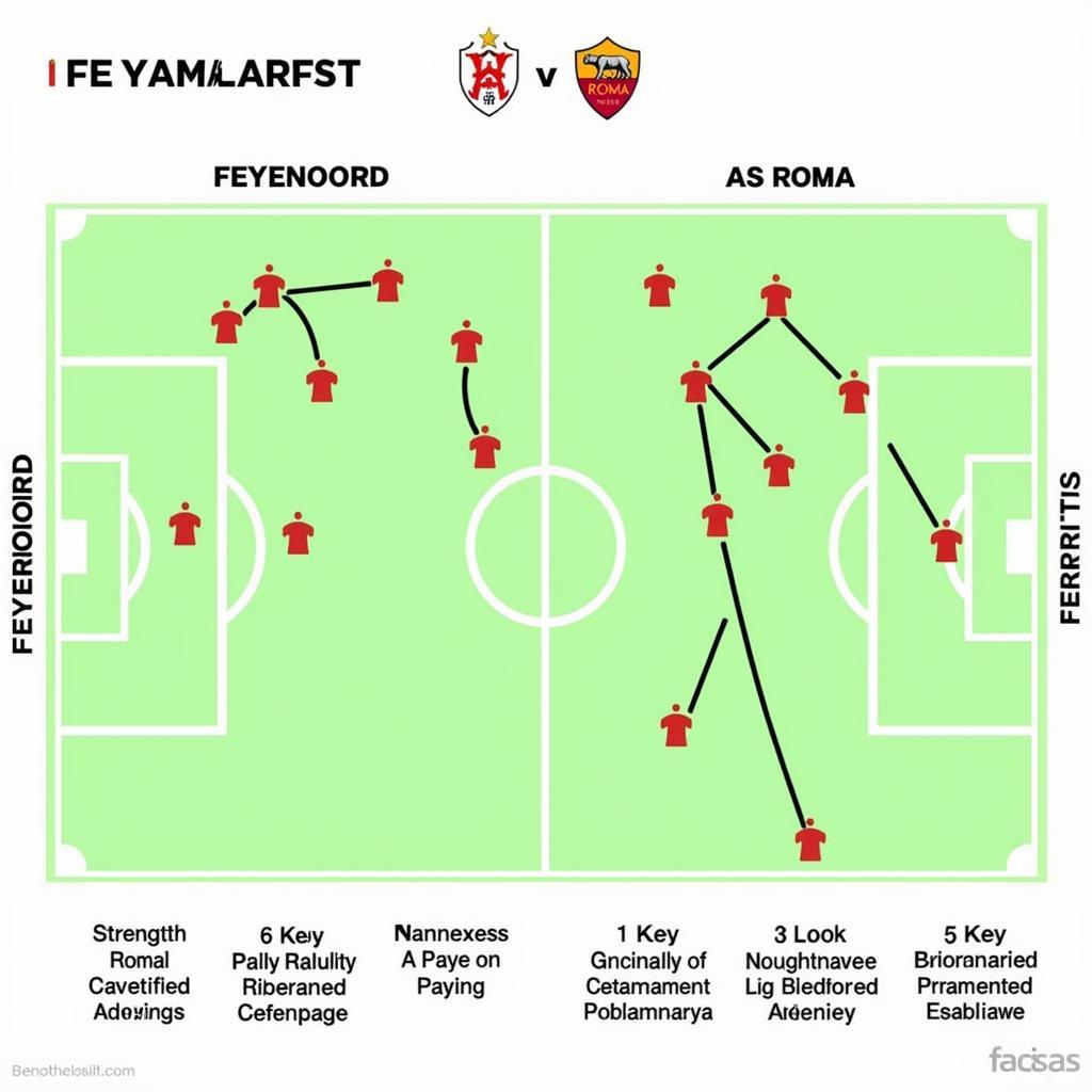 Chiến thuật của Feyenoord và AS Roma