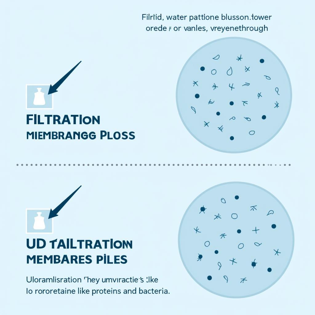 So sánh kích thước lỗ lọc giữa Filtration và Ultrafiltration