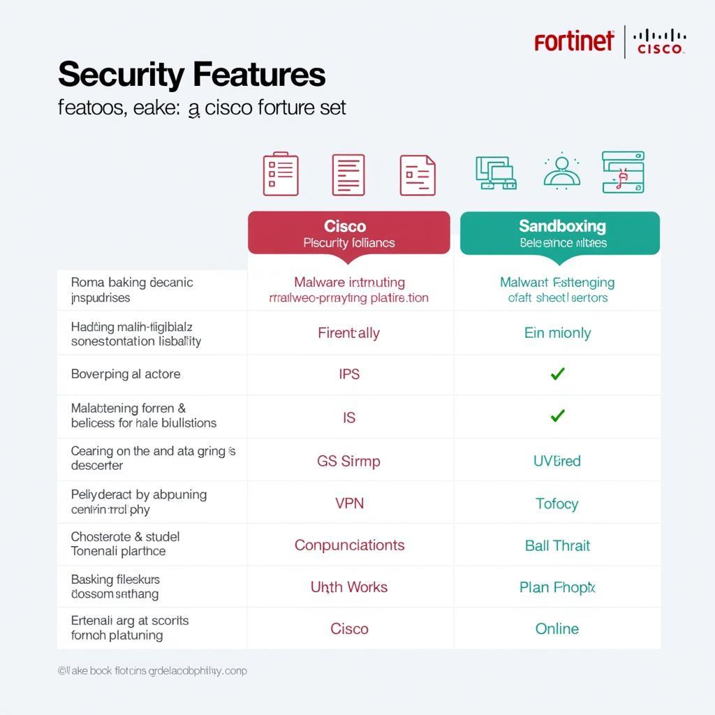 So sánh tính năng bảo mật giữa Fortinet và Cisco