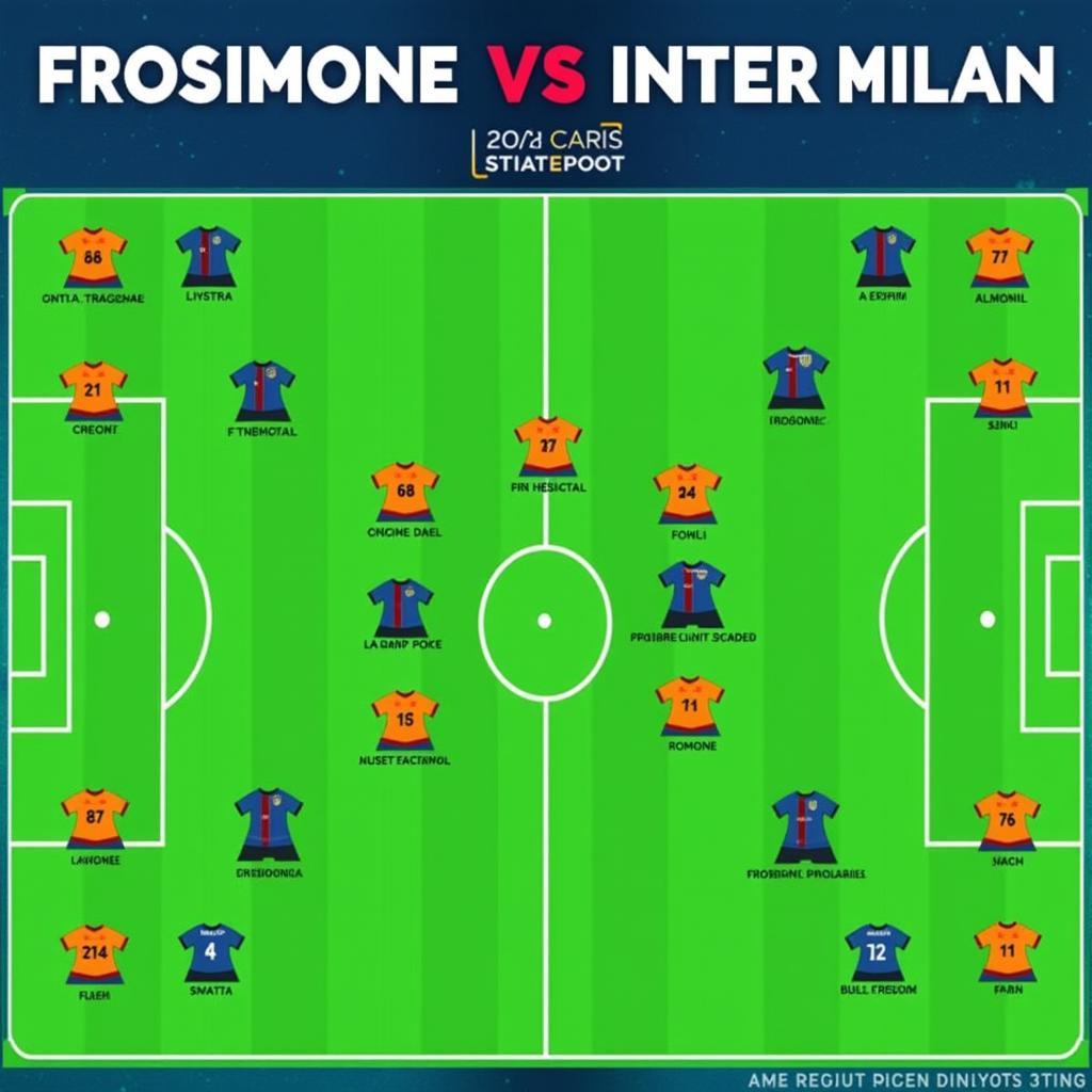 Chiến thuật dự kiến Frosinone vs Inter Milan