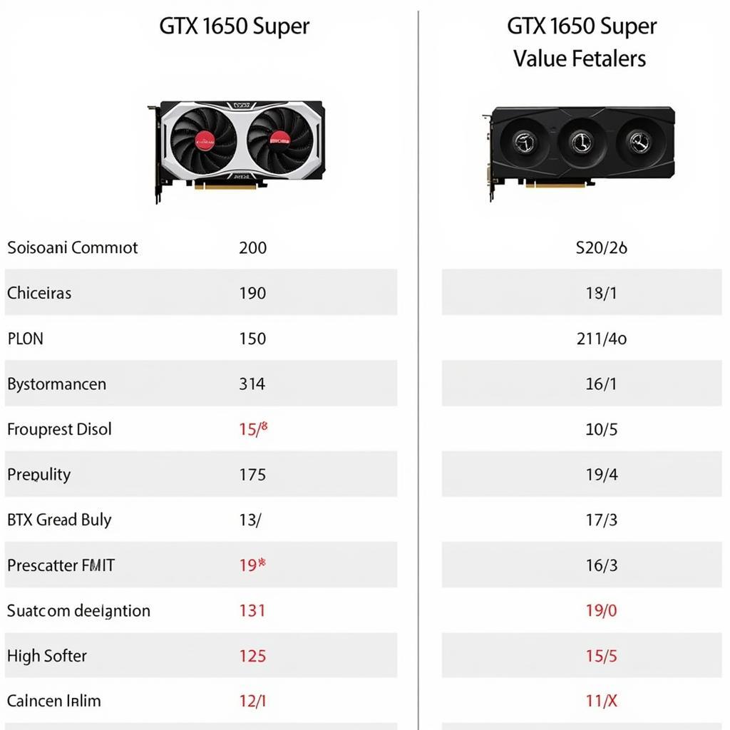 Giá cả của GTX 1650 Super và GTX 1660 Super