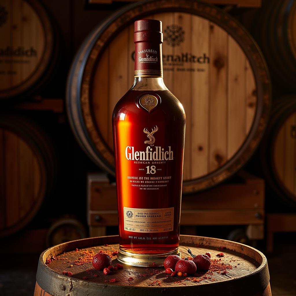 Glenfiddich 18 trong thùng gỗ sồi Oloroso và Bourbon