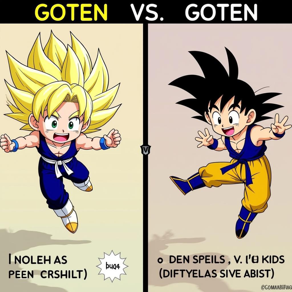 So sánh kỹ năng chiến đấu Goten và Gohan trong Dragon Ball GT