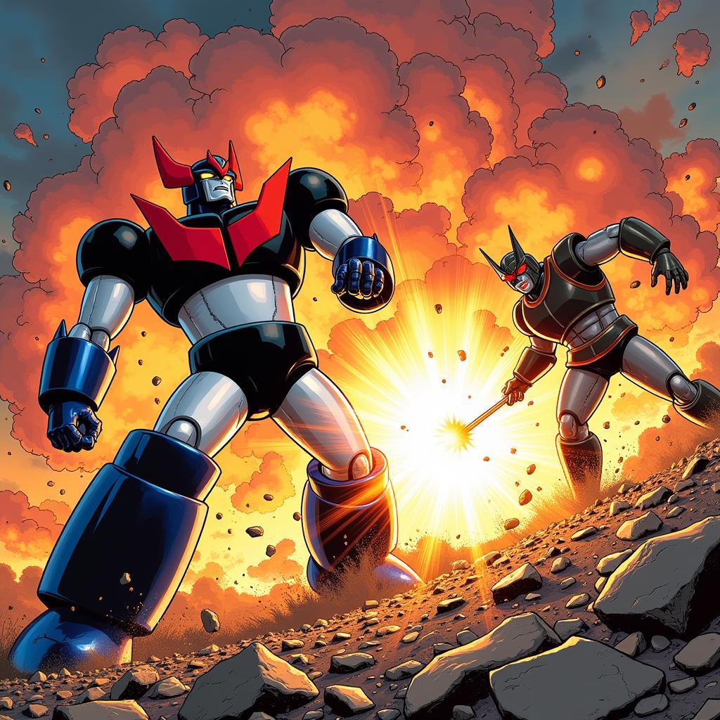 Great Mazinger sử dụng Atomic Punch