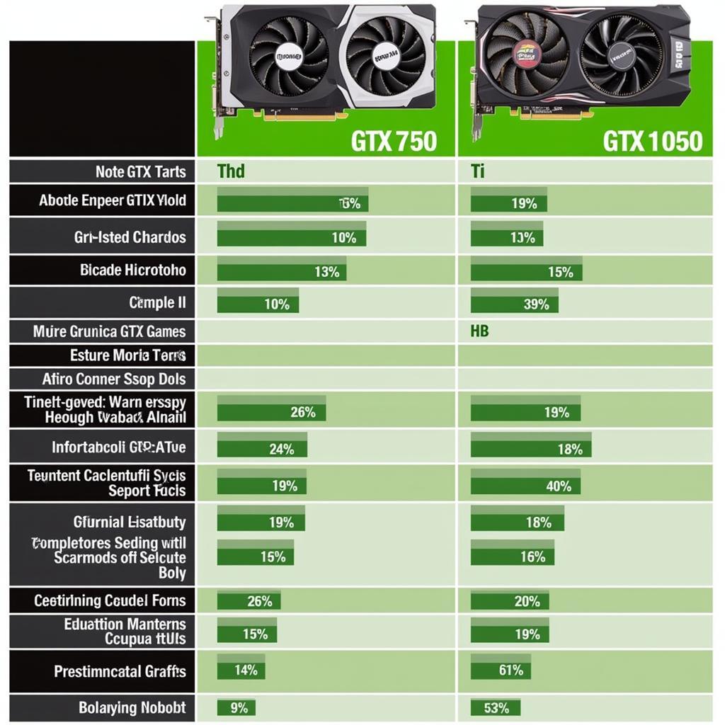 So sánh hiệu năng GTX 750 Ti và GTX 1050