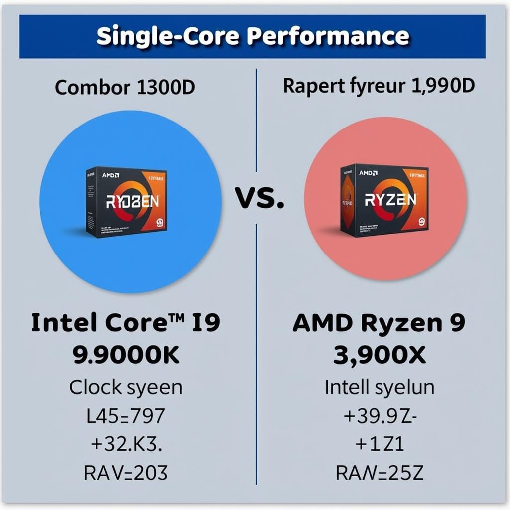 So sánh hiệu năng đơn nhân giữa Intel Core i9-9900K và AMD Ryzen 9 3900X