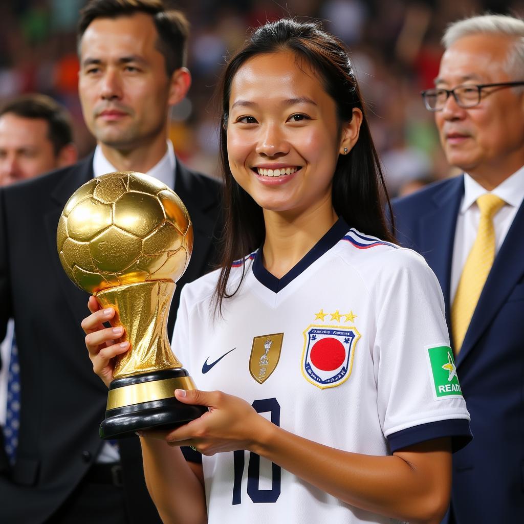 Homare Sawa nhận Quả bóng Vàng tại World Cup nữ 2011