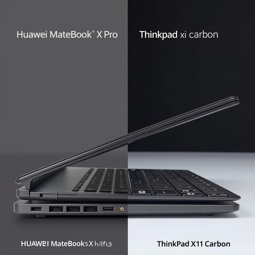 So sánh thiết kế Huawei MateBook X Pro và ThinkPad X1 Carbon