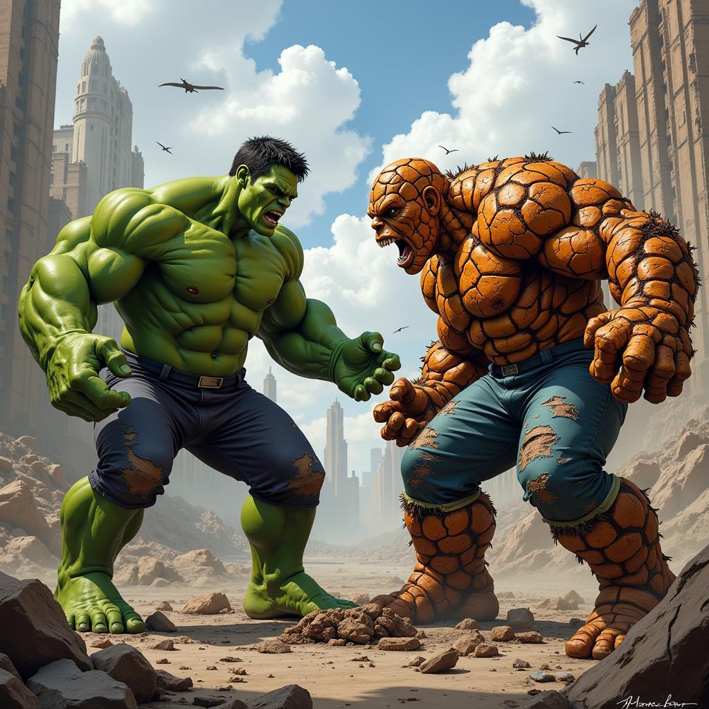 Hulk và Thing - Ai sẽ chiến thắng?