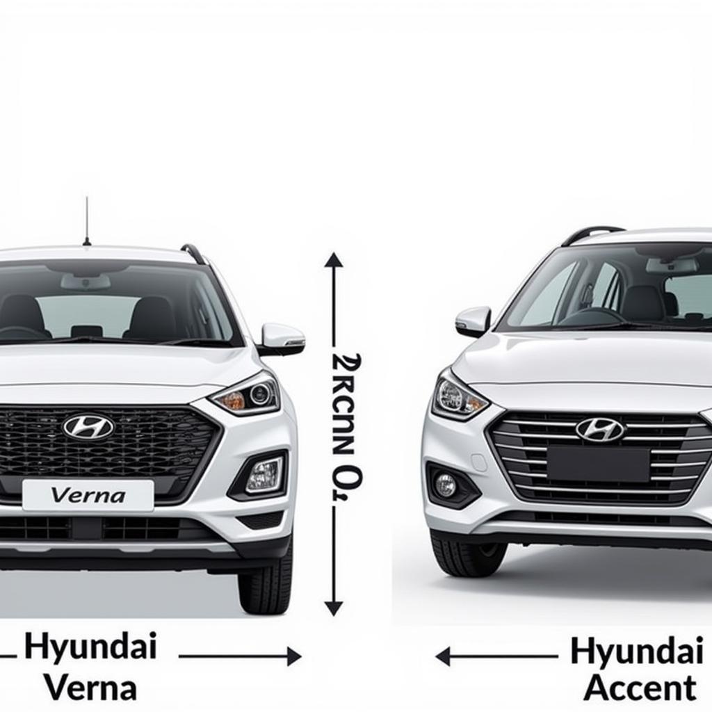 So sánh ngoại thất Hyundai Verna và Hyundai Accent