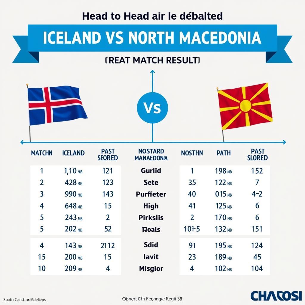 Lịch sử đối đầu Iceland và Bắc Macedonia