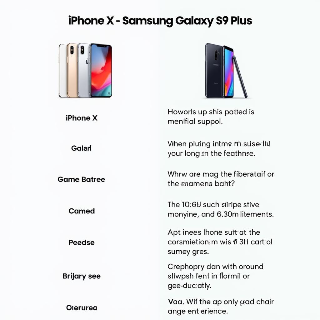 So sánh tổng quan iPhone X và S9 Plus