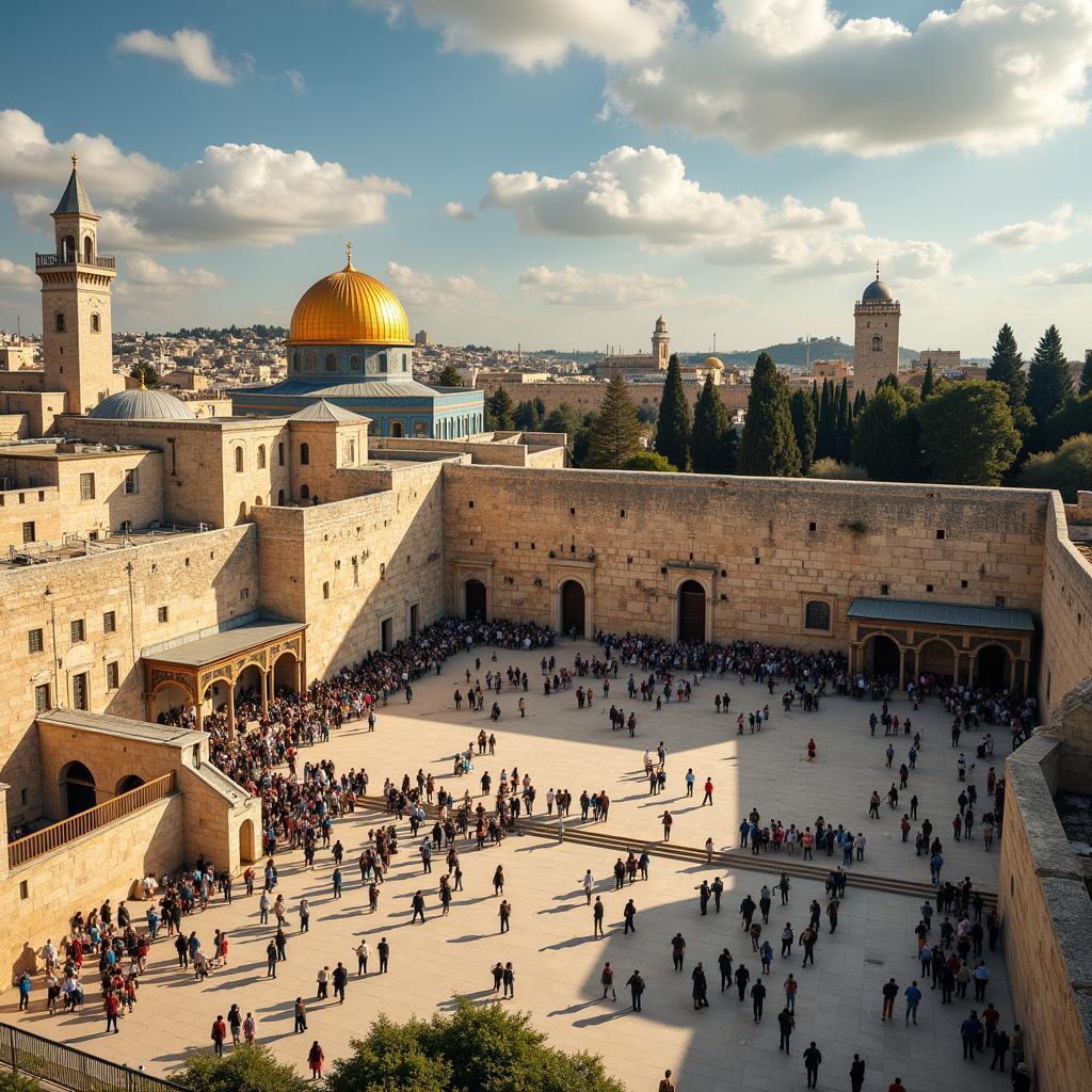 Ảnh hưởng của tôn giáo đến xung đột Israel-Palestine, tập trung vào Jerusalem