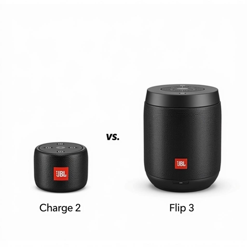 So sánh kích cỡ và thiết kế JBL Charge 2 vs Flip 3