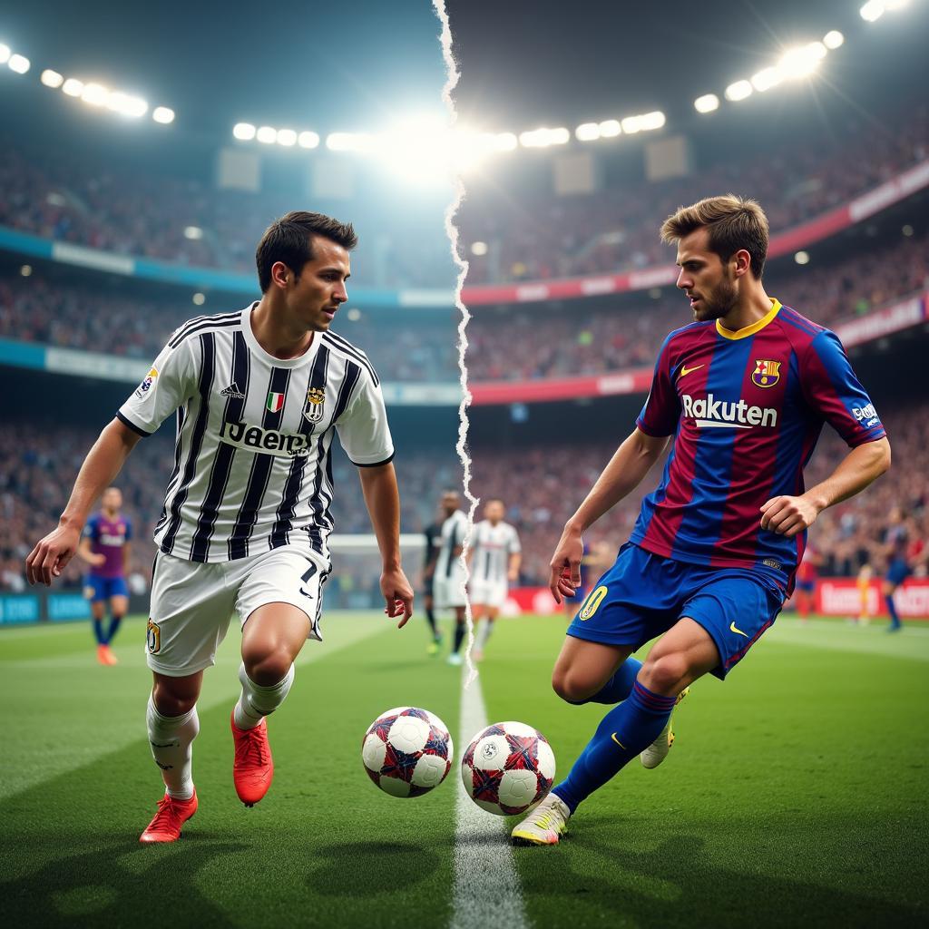 Juventus vs Barca trong tương lai