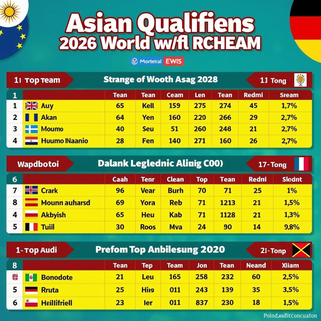 Kết quả bóng đá châu Á vòng loại World Cup 2026