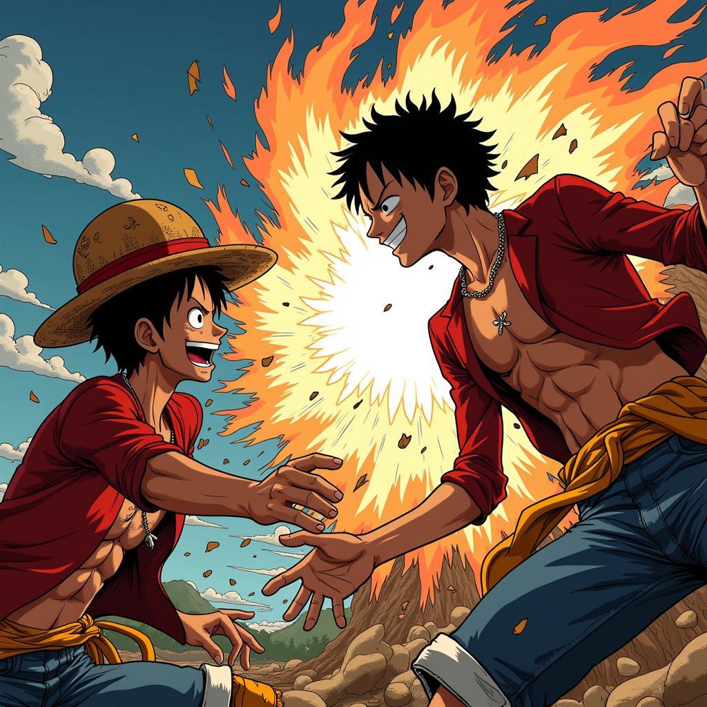 Kết quả trận đấu Roger vs Luffy