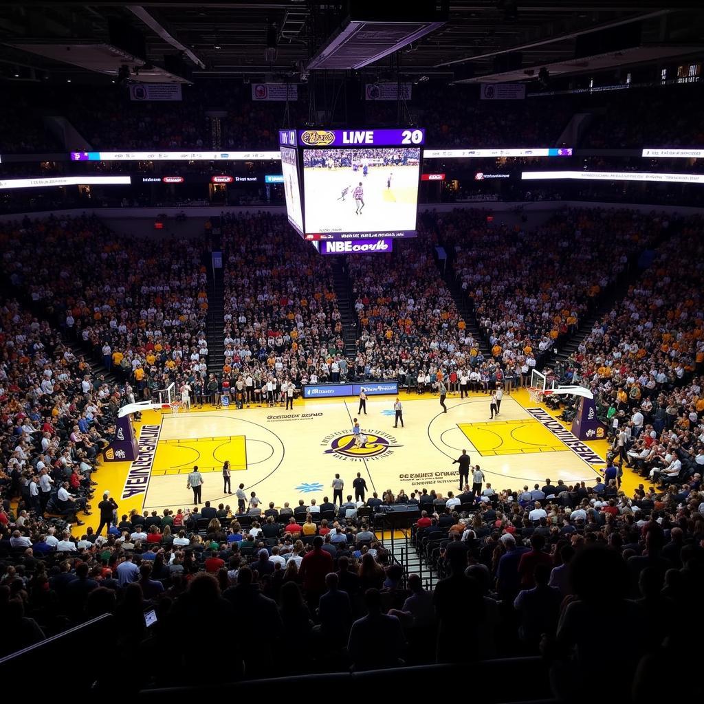 Khán giả cổ vũ trận Lakers vs Bucks