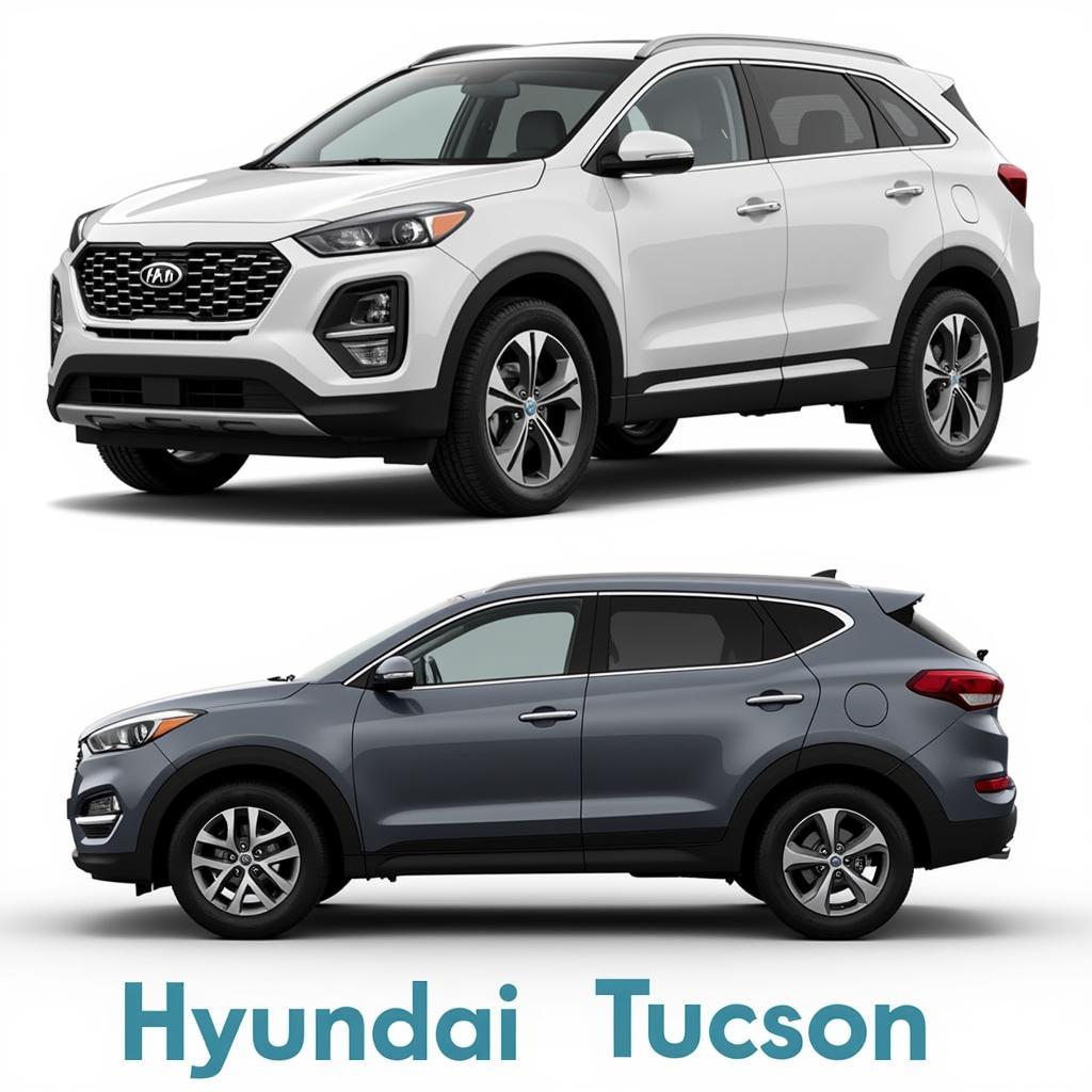 So sánh ngoại thất Kia Sorento và Hyundai Tucson