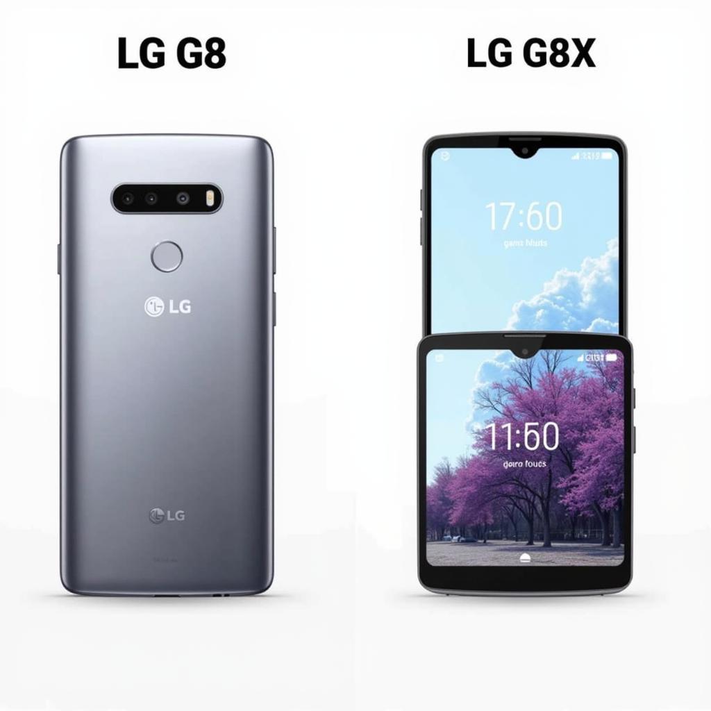 So sánh thiết kế LG G8 và LG G8X