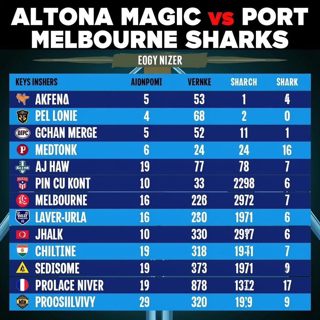 Lịch sử đối đầu giữa Altona Magic và Port Melbourne Sharks