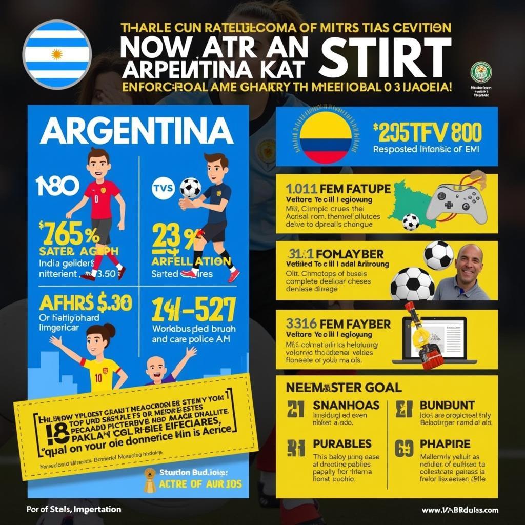 Lịch sử đối đầu Argentina vs Colombia