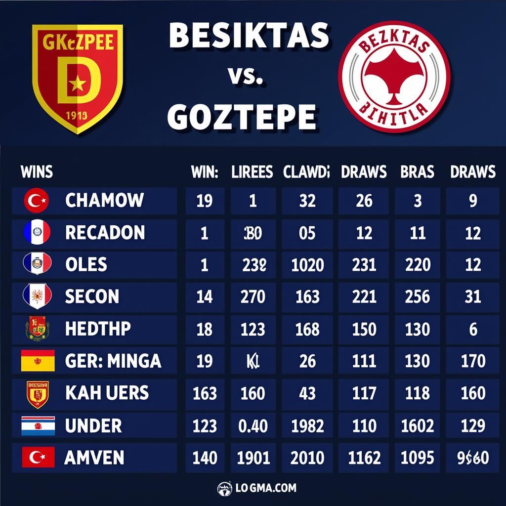 Lịch sử đối đầu Besiktas vs Goztepe