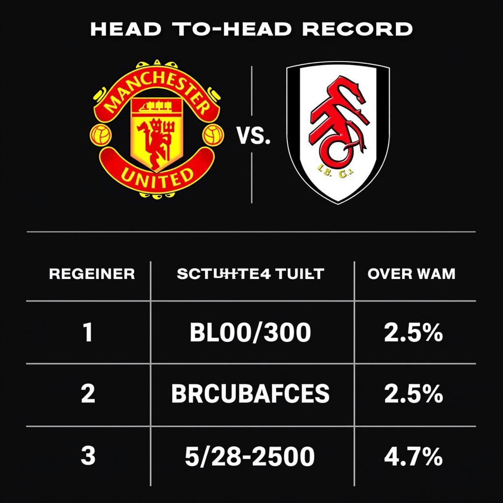 Lịch sử đối đầu MU vs Fulham