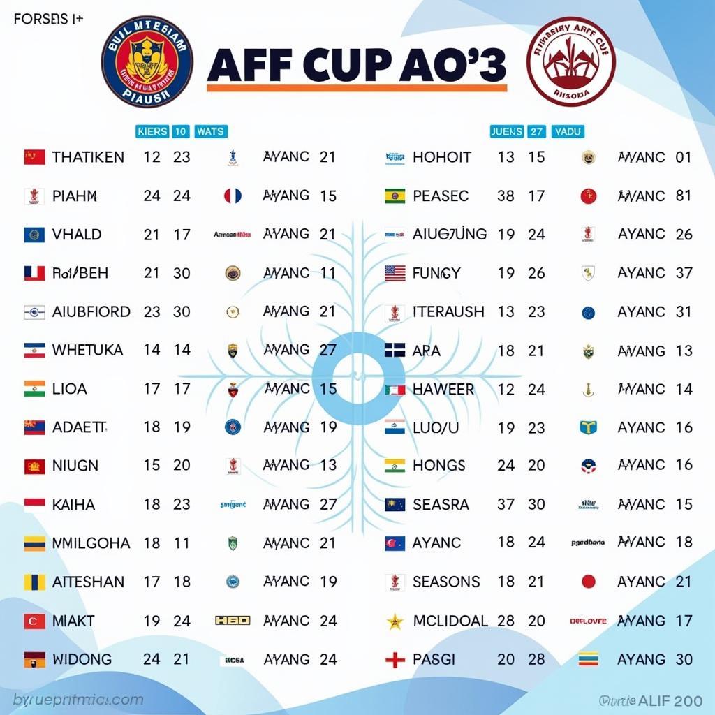 Lịch thi đấu AFF Cup 2024