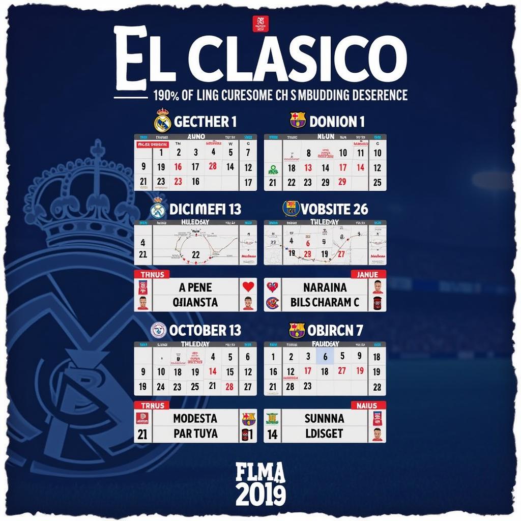 Lịch Thi Đấu El Clasico Mùa Giải Mới