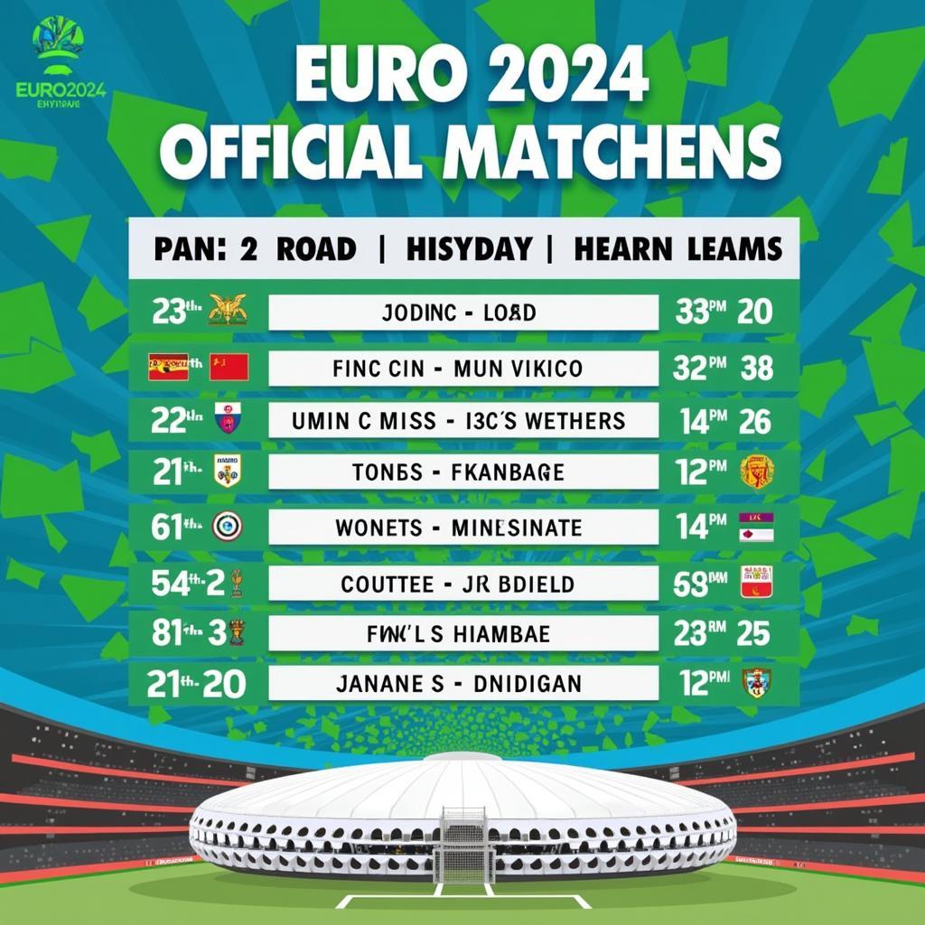 Lịch Thi Đấu Euro 2024: Các Trận Cầu Đỉnh Cao