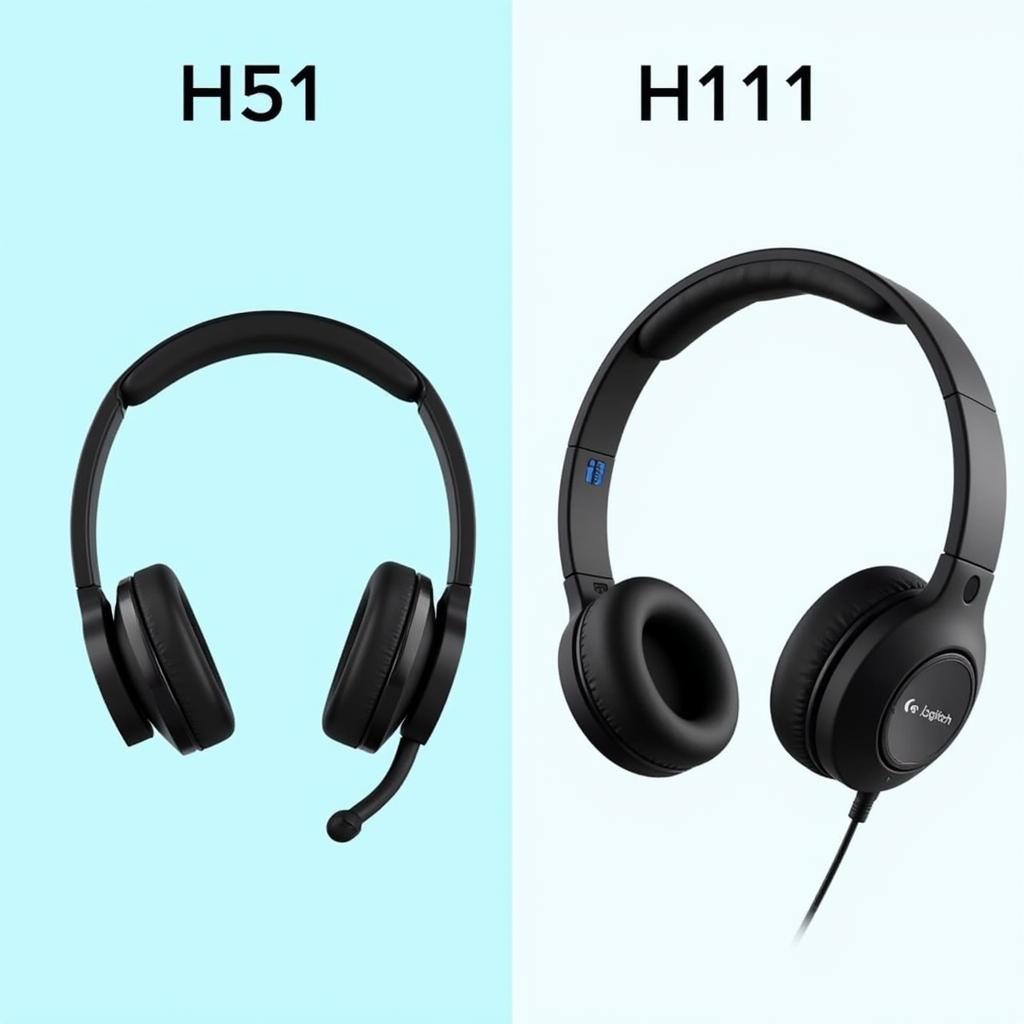 So sánh thiết kế Logitech H151 và H111