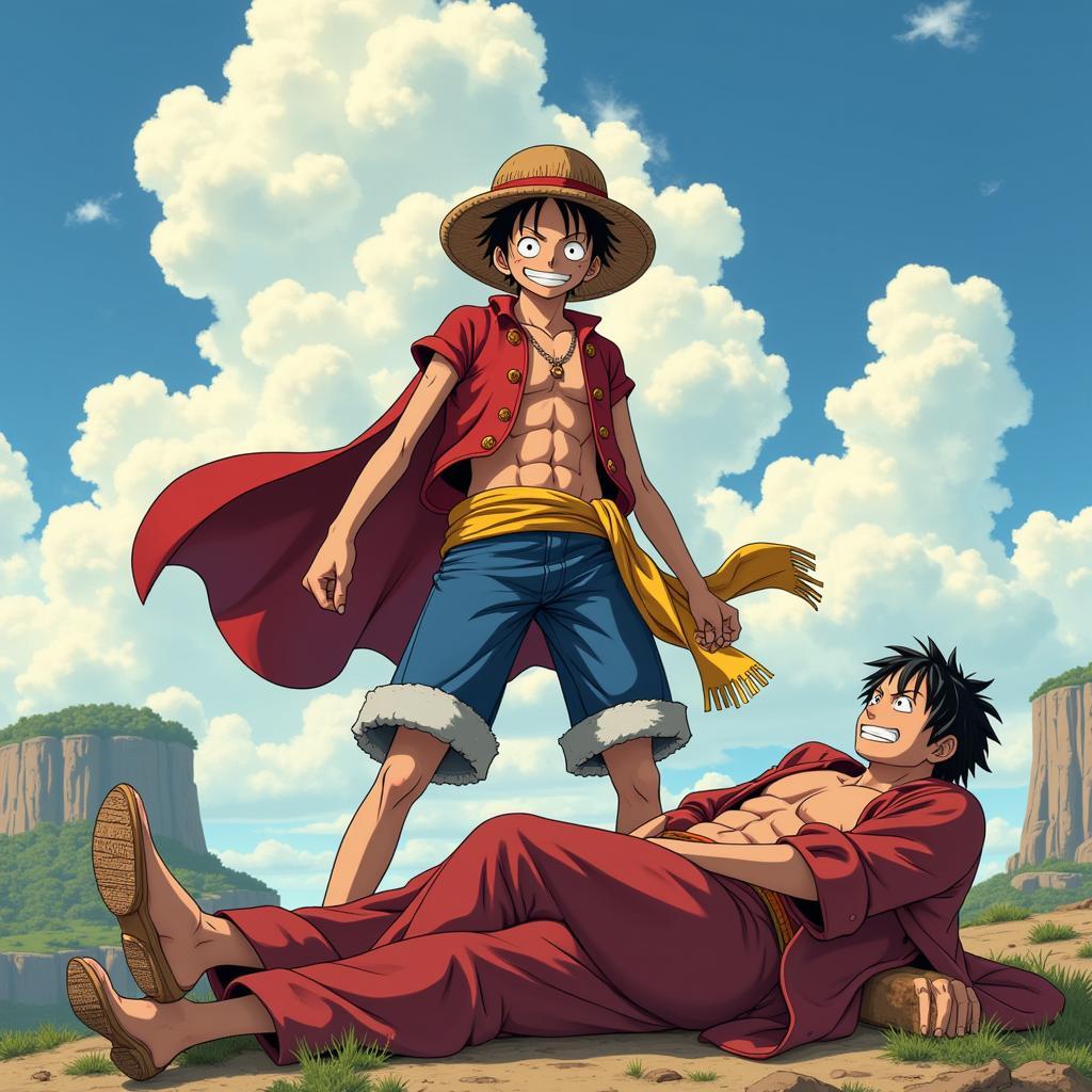 Luffy chiến thắng Bullet