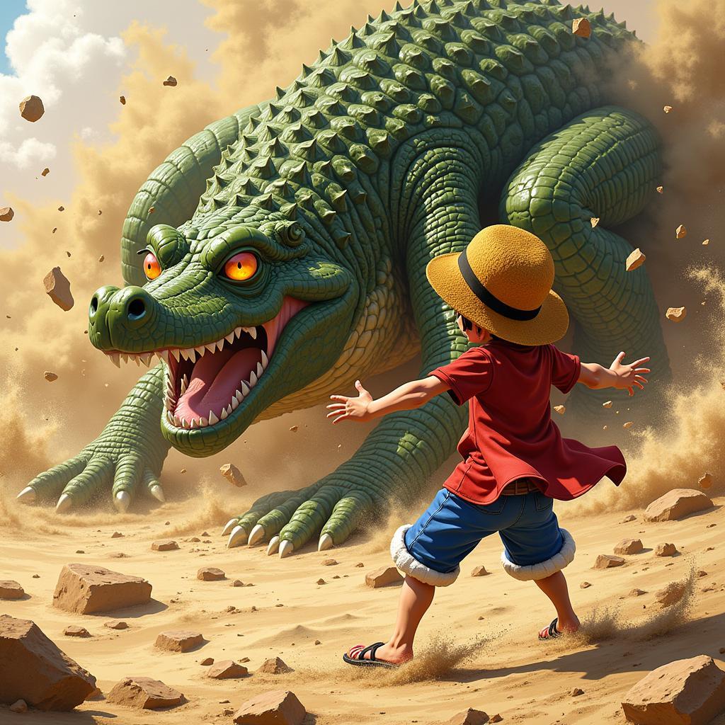 Luffy Hạ Gục Crocodile