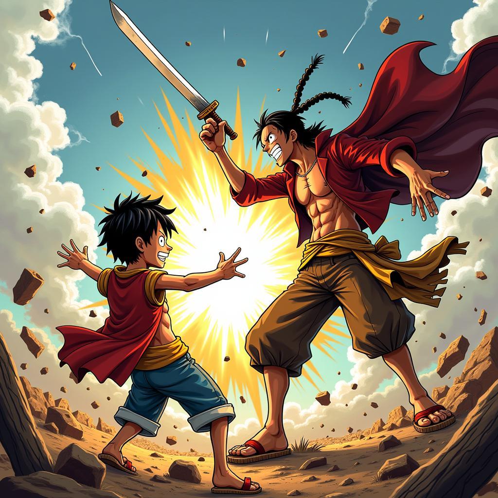 Luffy và Shiki đối đầu kịch tính