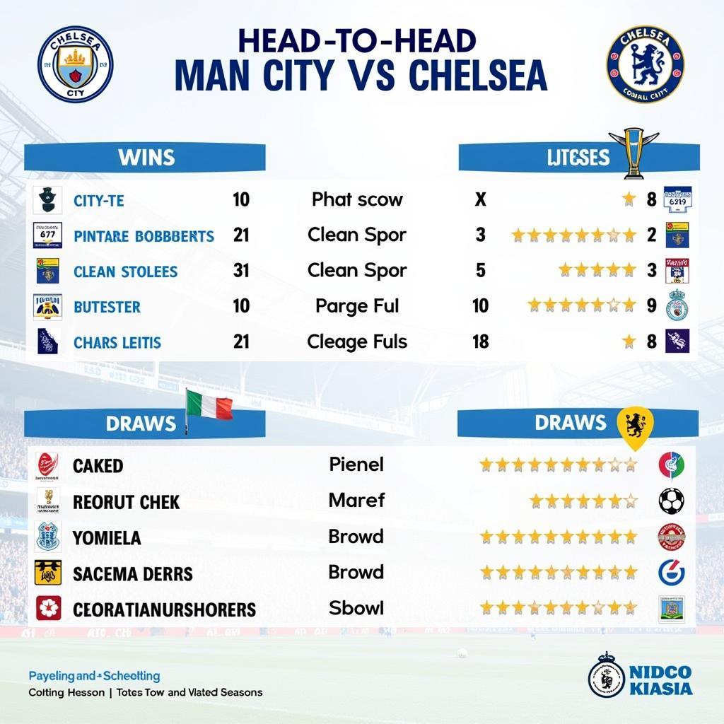 Man City vs Chelsea Lịch Sử Đối Đầu