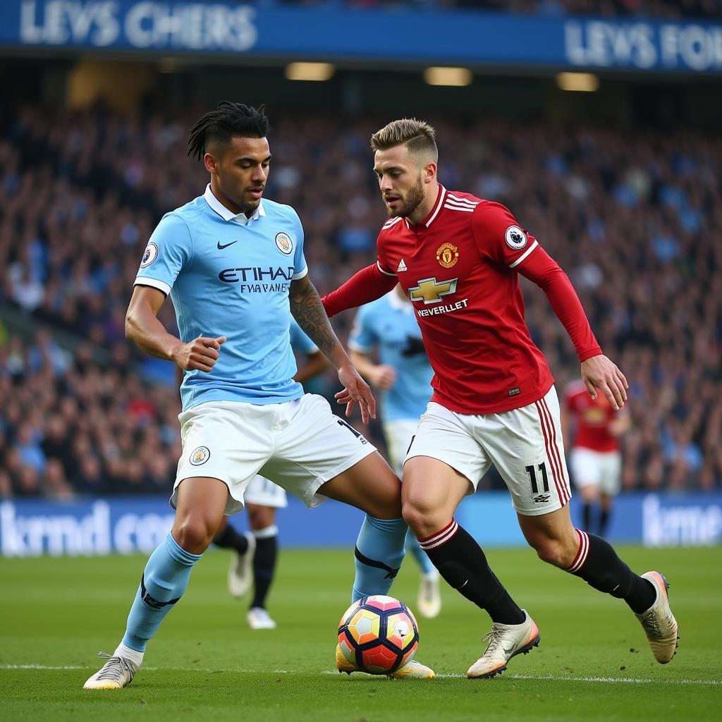 Trận đấu kinh điển giữa Man City và Man Utd