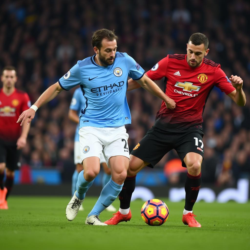 Khoảnh khắc kinh điển Man City vs MU