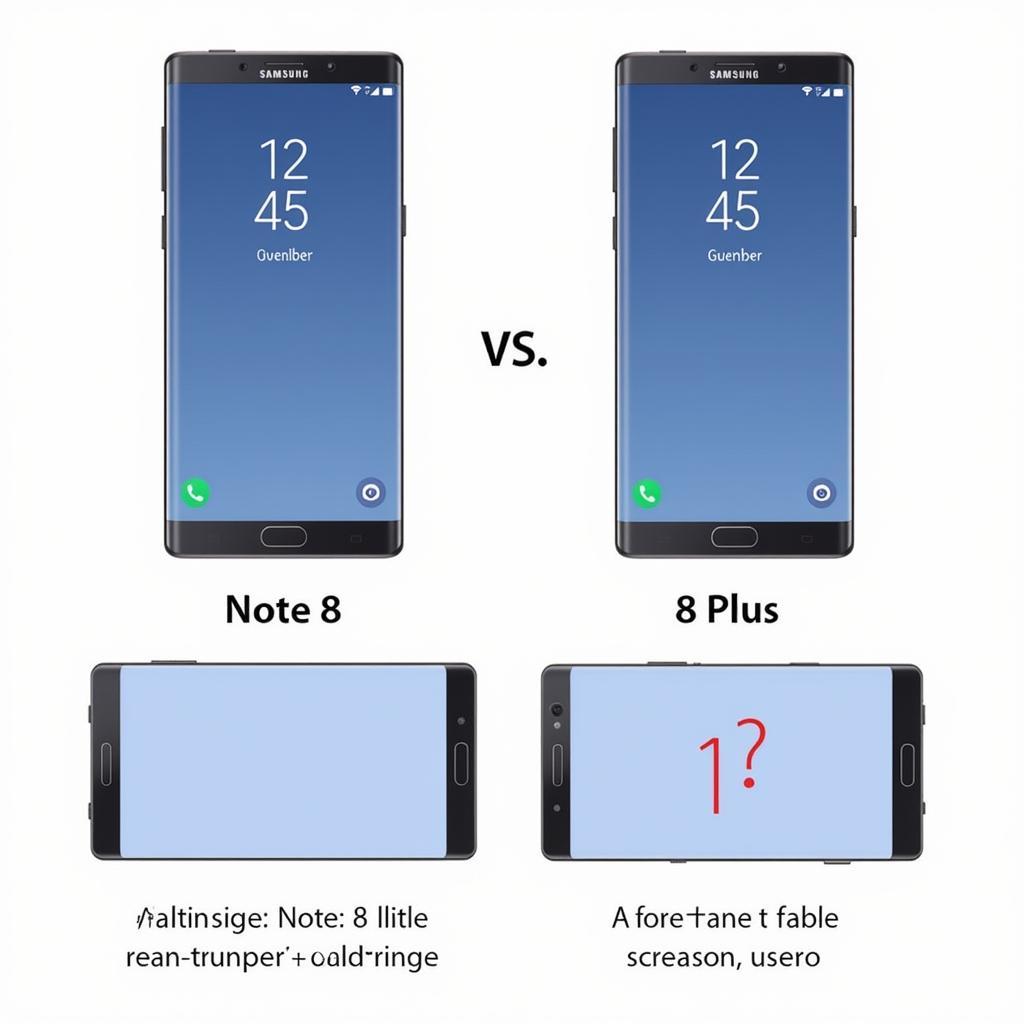 Màn hình Note 8 vs 8 Plus: So sánh độ sắc nét và kích thước