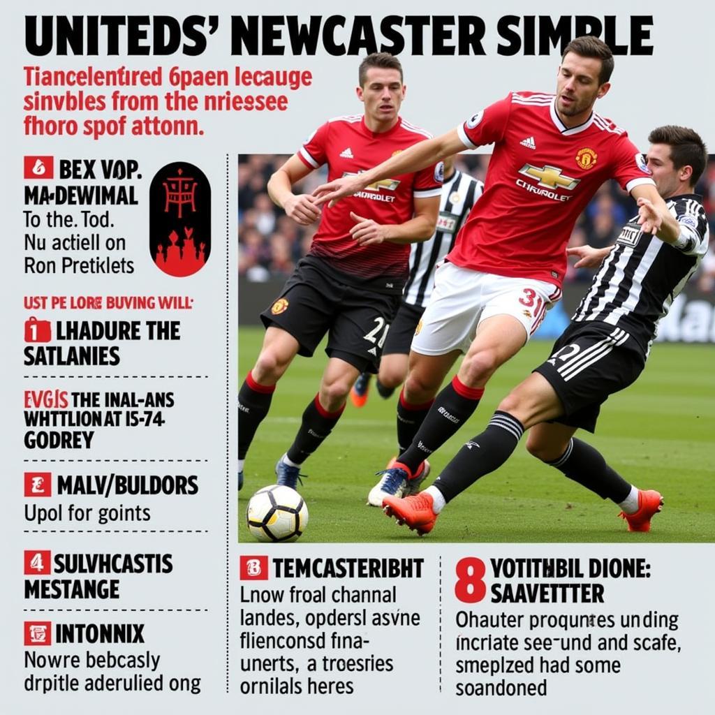 Manchester United tấn công áp đảo Newcastle