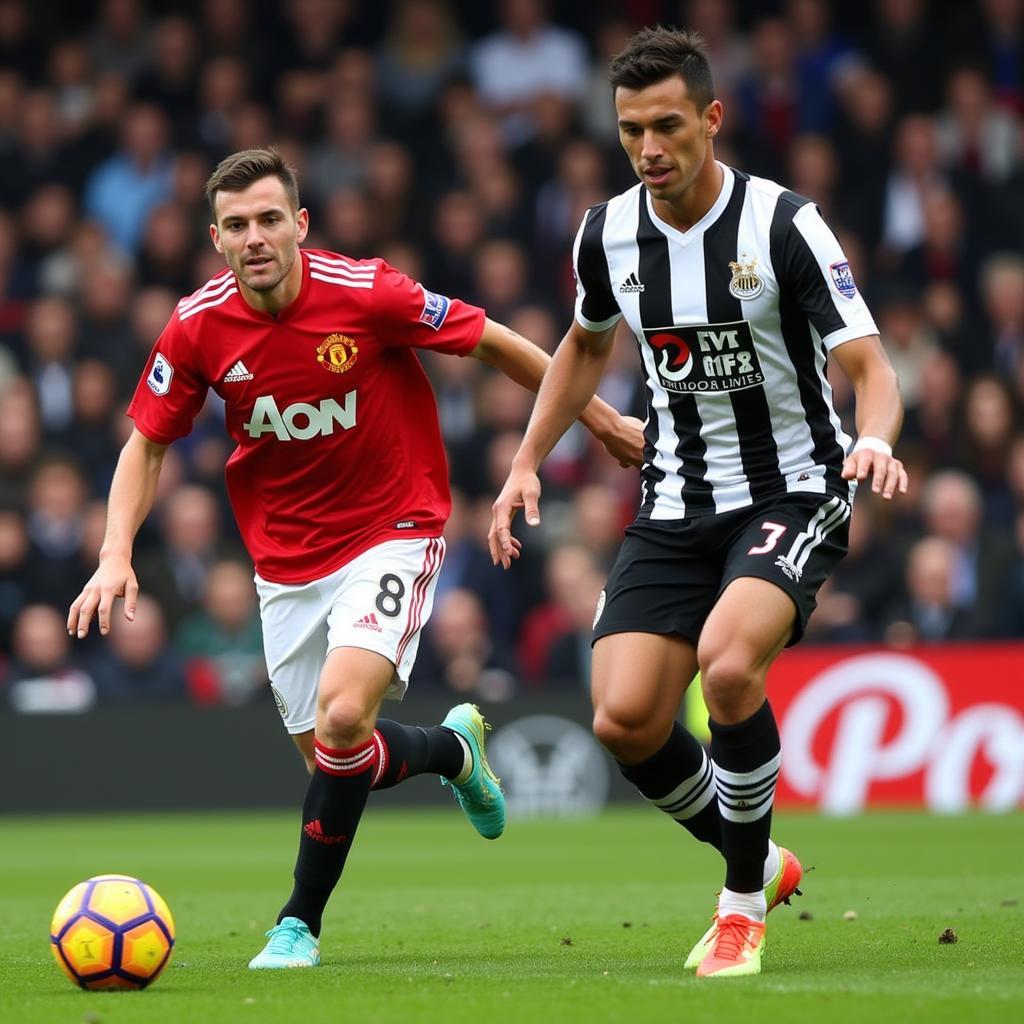 Hàng công bùng nổ của Manu và Newcastle