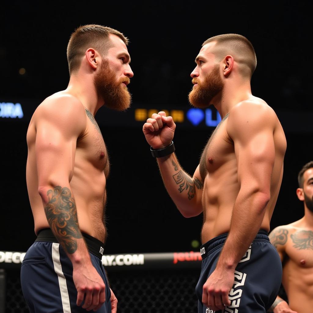 McGregor và Alvarez đối mặt