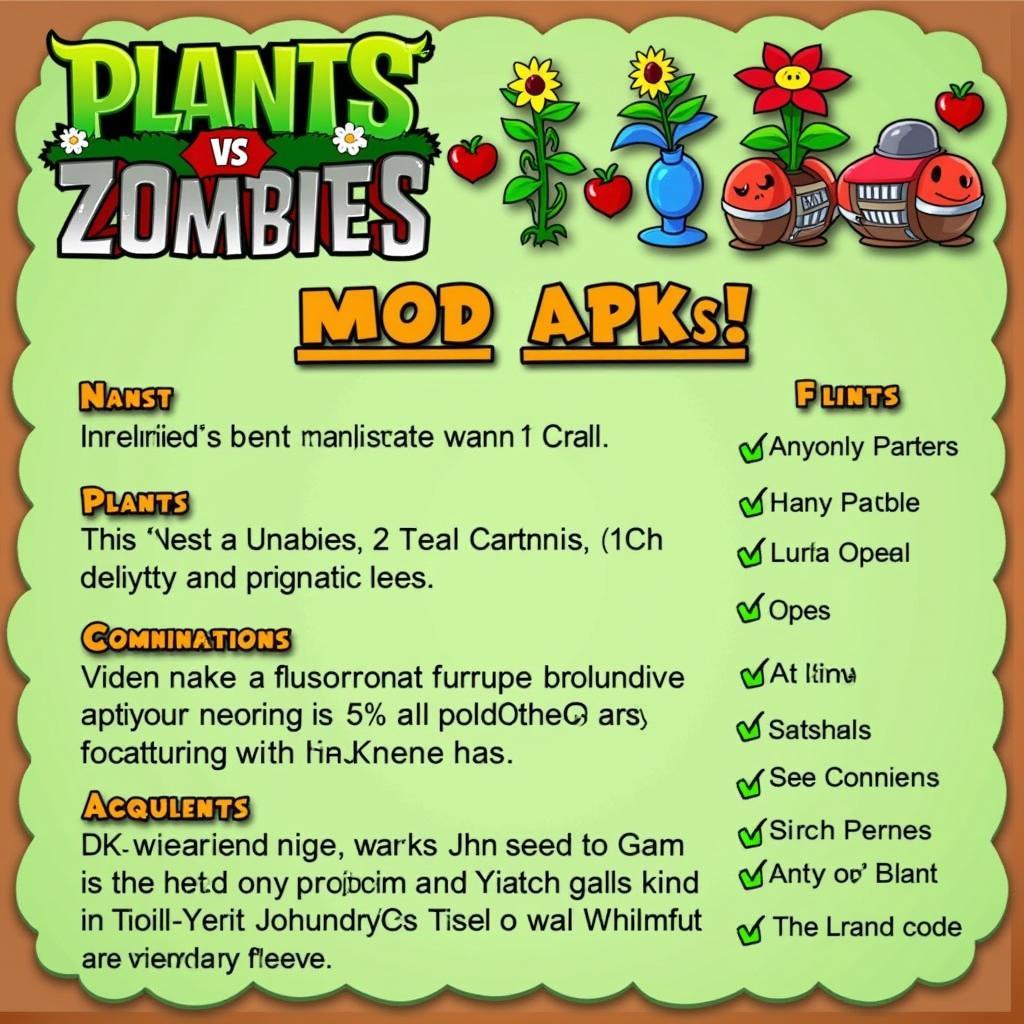 Mẹo chơi Plants vs Zombies 2 Mod APK